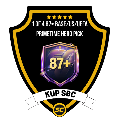 EA FC 26 SBC 1 of 4 87+ Base/US/UEFA Primetime Hero Pick - PC
